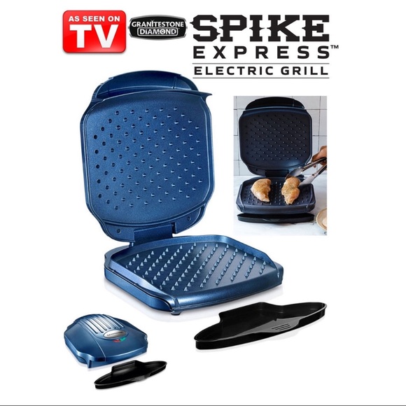 GraniteStone Diamond Spike Express Electric Grill - Picture 1 of 11